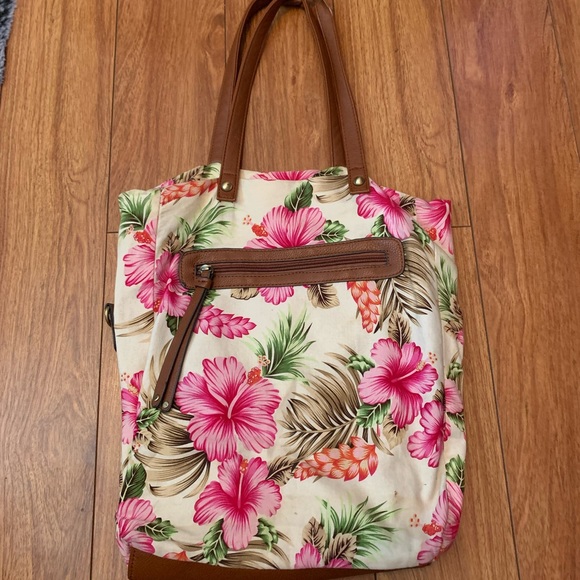 Floral beach bag - Picture 1 of 2